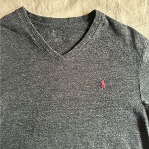 Polo Ralph Lauren Gray V-Neck T-Shirt